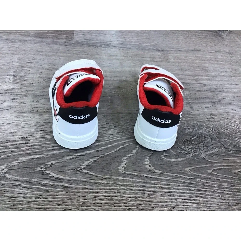 Adidas Spider-Man Grand Court CF IF9893 Hook & Loop Low Toddlers 8K Sneakers